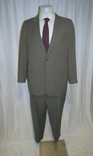 Armani Collezioni Vintage Green Barathea Weave Two Button Suit 44R