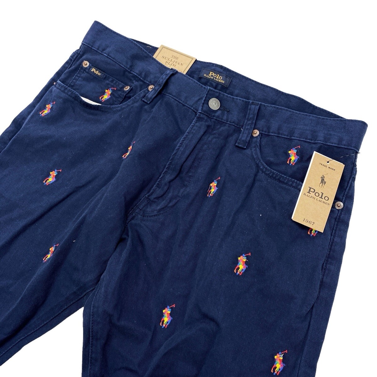 Polo Ralph Lauren Sullivan Slim Allover Pony Print 5-Pocket
