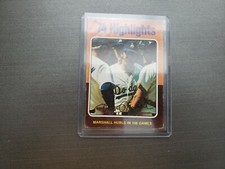 1975 TOPPS SET BREAK 74 Highlights #6 Marshall  