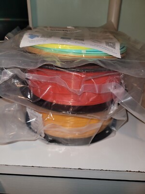 Jarees 3D Printer Filament 1kg - 1.75mm -Red- Orange- multi-color. 2 rolls