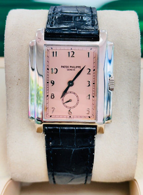 Patek Philippe Gondolo Salmon Arabic Dial 18k White Gold 5024G