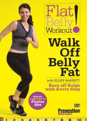 Flat Belly Workout! Walk Off Belly Fat - DVD By Ellen Barrett - VERY GOOD