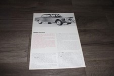 Vintage Alfa Romeo 2600 Berlina Single Sheet Sales Brochure