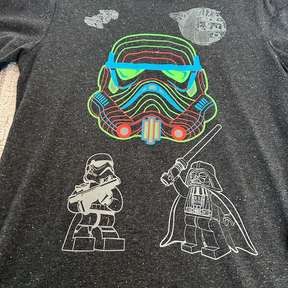 Lego Star Wars Darth Vader Storm Trooper Camiseta Manga Larga Talla XL 14-16 Lado Oscuro Foto 3 de 4
