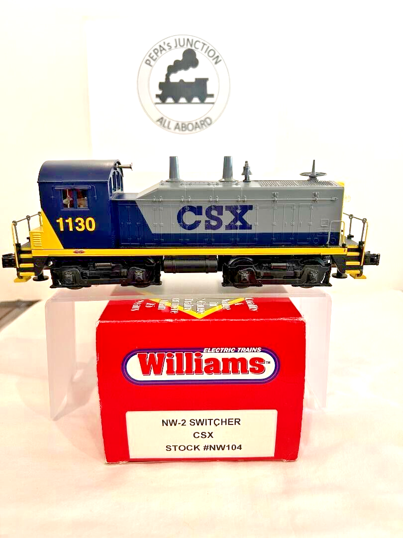 WILLIAMS 1130 #1 CSX SWITCHER NW-104 DUAL MOTORS-8WD-NEW