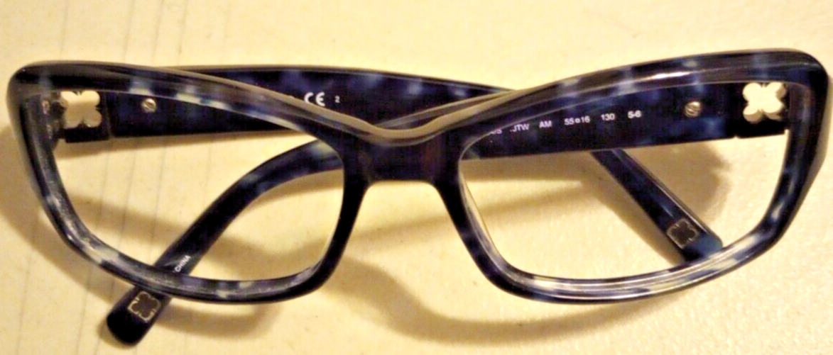 LIZ CLAIBORNE L534/S JTW NAVY BLACK MARBLE SUNGLASSES 55-16  display picture 3