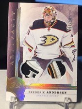 2016-17 Artifacts Frederik Andersen Gold Spectrum Dual Patch /10 Maple Leafs