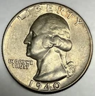 1940-P Washington 90% Silver Quarter AU About Uncirculated 25c US Coin-3841