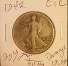1942 P Walking Liberty Half Dollar Nattie 90% Silver Philly CiCM AI
