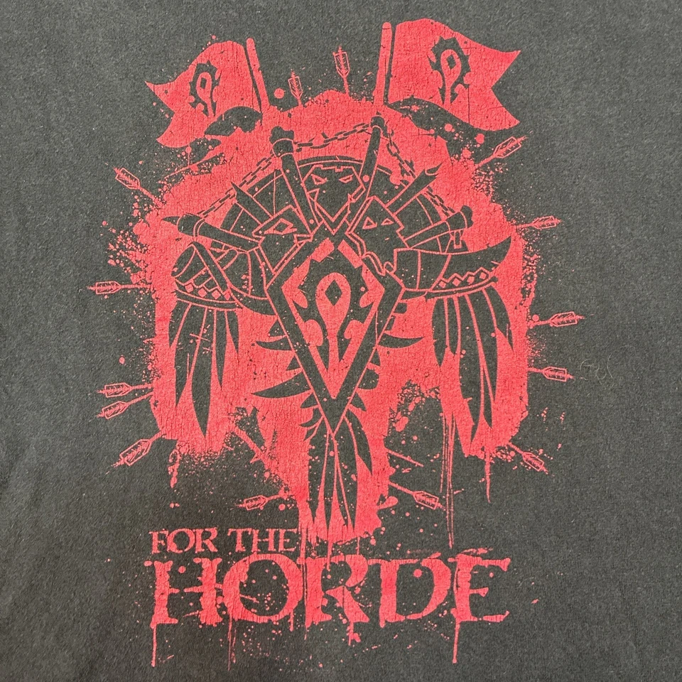 Camisa Blizzard World Of Warcraft para la Horda Hombre Camiseta Negra Talla 3XL MMORPG Foto 2 de 4
