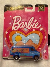 Hot Wheels Premium Pop Culture Barbie Custom GMC Panel Van Real Riders Sealed HX