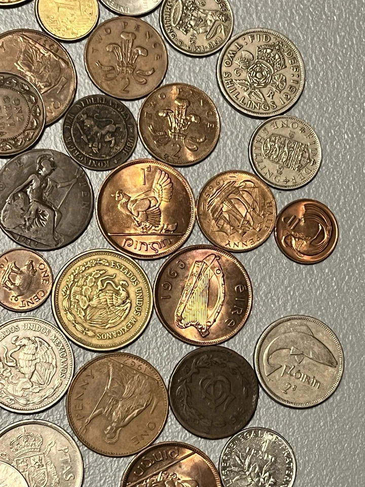 HUGE MIXED BULK LOT ASSORTED WORLD/FOREIGN COINS!  Approximately 2 Lbs 9 Oz - Image 4 of 4