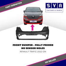 For Renault Trafic 2022> Front Bumper Full Primed Insurance Approved 620225857R