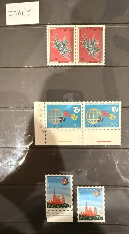 Italy Sc 1187 1188 1189 MNH. 1975 (lot 66)