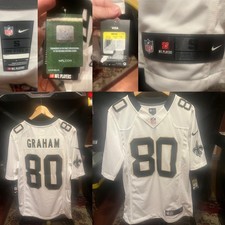 NWT Official NIKE New Orleans Saints JIMMY GRAHAM On Field NFL Jersey Men's S