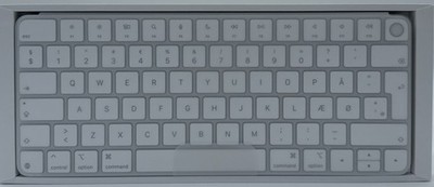 DÄNISCH - ORIGINAL APPLE MAGIC KEYBOARD MIT TOUCH ID SILBER USB-C A3118 KABELLOS