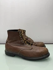 Vintage Red Wing Brown Steel Toe Leather Work Boots Men’s Size 15 D Model 55132