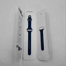 Genuine Apple Watch Sport Band Strap 45mm S/M  M/L Abyss Blue