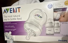 Philips Avent The Most Natural Way To Bottles Feed 4oz/125 ml 0m 3 Pk