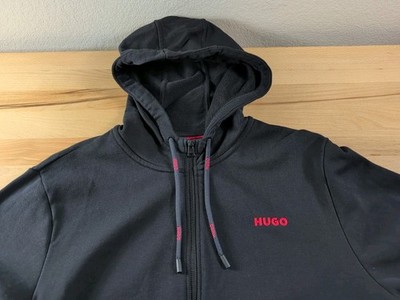 Hugo Boss Black Hoodie Womans Large Full Zip