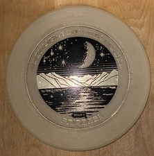 VINTAGE 1975 Wham-O Moonlighter 110G Model Frisbee Glow-in-the-Dark Small Crack