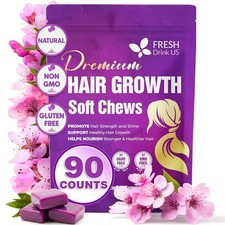 FreshDrinkUS Premium Hair Growth Soft Chews  Daily Beauty Supplement