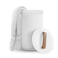 Heated Towel Warmers for Bathroom - Large Towel Warmer Bucket, Wood Handle,