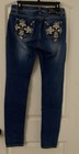 Cello Rhinestone Jeans Size 9/30 Fringe Pockets Slim Leg — photo 2
