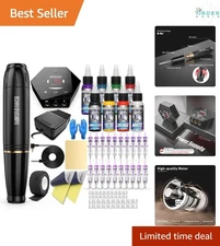 Tattoo Gun Kit Rotary Tattoo Pen Kit Complete Supplies for Beginners