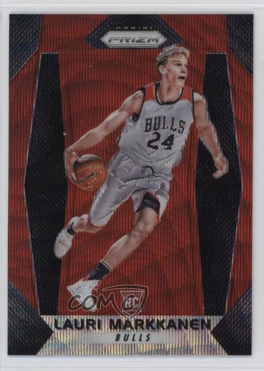 2017-18 Panini Prizm Ruby Wave Prizm Lauri Markkanen #247 pe8