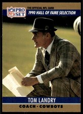 1990 Pro Set Tom Landry Dallas Cowboys #28