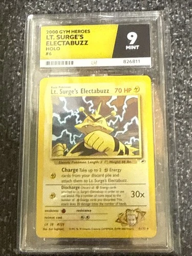 Pokémon gym heroes electabuzz holo 6/132 ace 9 mint Uk seller!