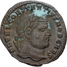 [#1545762] Roman Empire, Constantius Chlorus, Follis, 297-299, Cyzicus, Bronze, 