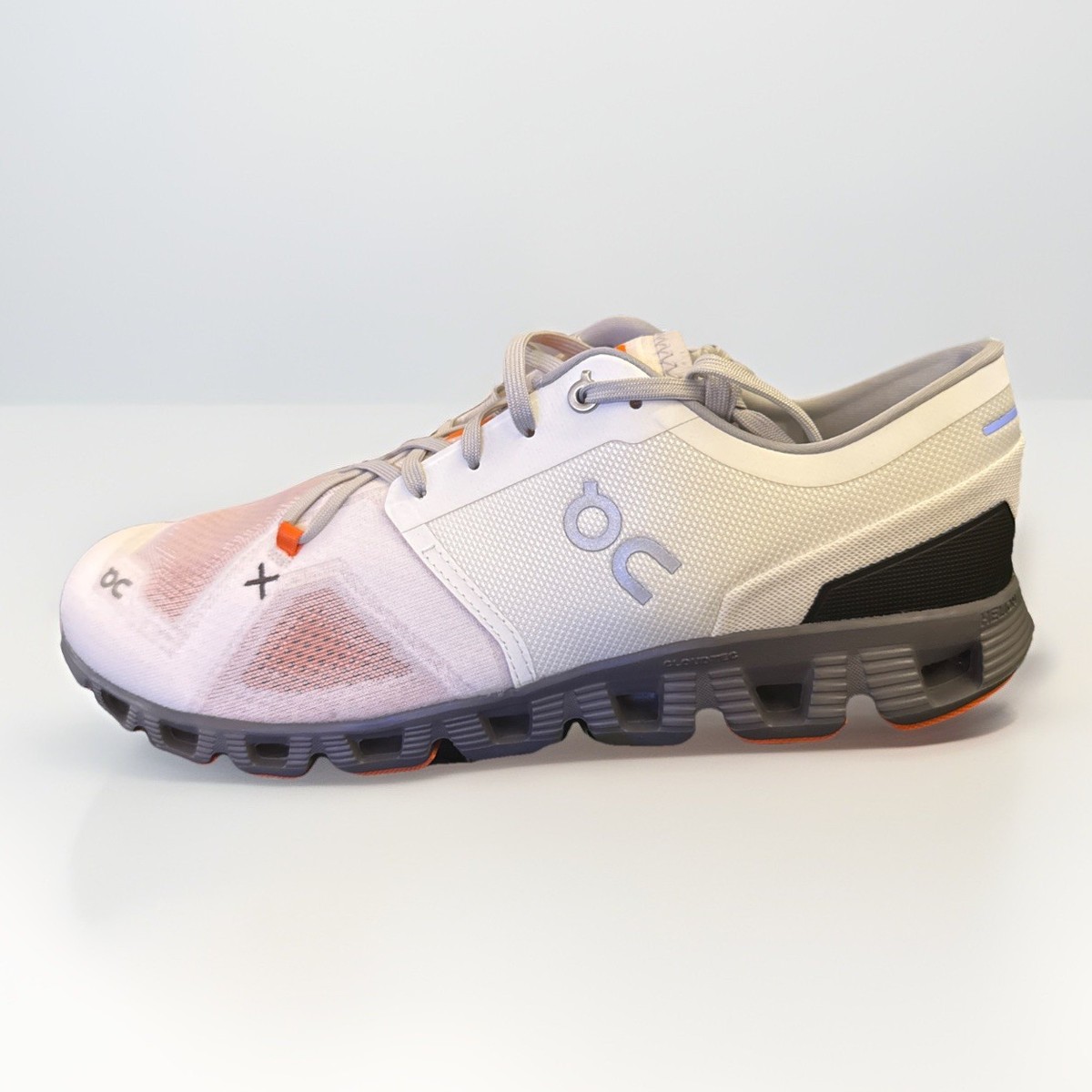 On Cloud X 3 Running Shoe Lightweight Training Ivory/ Alloy Mens Size US 14 Size 9.5 - ON Cloud X 3 Ivory Alloy W for sale online | eBay main image 3