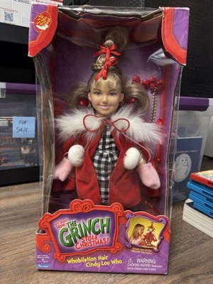 How The Grinch Stole Christmas Cindy Lou Who Doll Whobilation Hair Doll 17  RARE