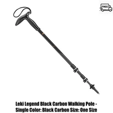 Leki Legend Black Carbon Walking Pole - Single Color: Black Carbon Size: One Siz
