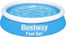 Bestway Aufstellpool rund 183x51 cm, blau, 940 L Kapazität, Selbstaufbau