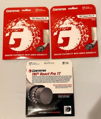 Gamma TNT2 React Pro Tennis String,  17g / 1.27 ( 3sets )
