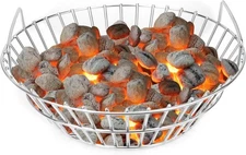 onlyfire Stainless Steel Charcoal Ash Basket Fits Large BGE, Kamado Joe Class...