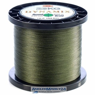 180m WFT Round Dynamix grün Ø 0 20mm 18kg Rest geflochtene Angelschnur Schnur