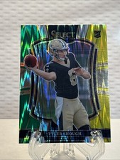 2025 Panini Select Premier Level Tyler Shough Green Yellow Prizm Shock #141 (RC)