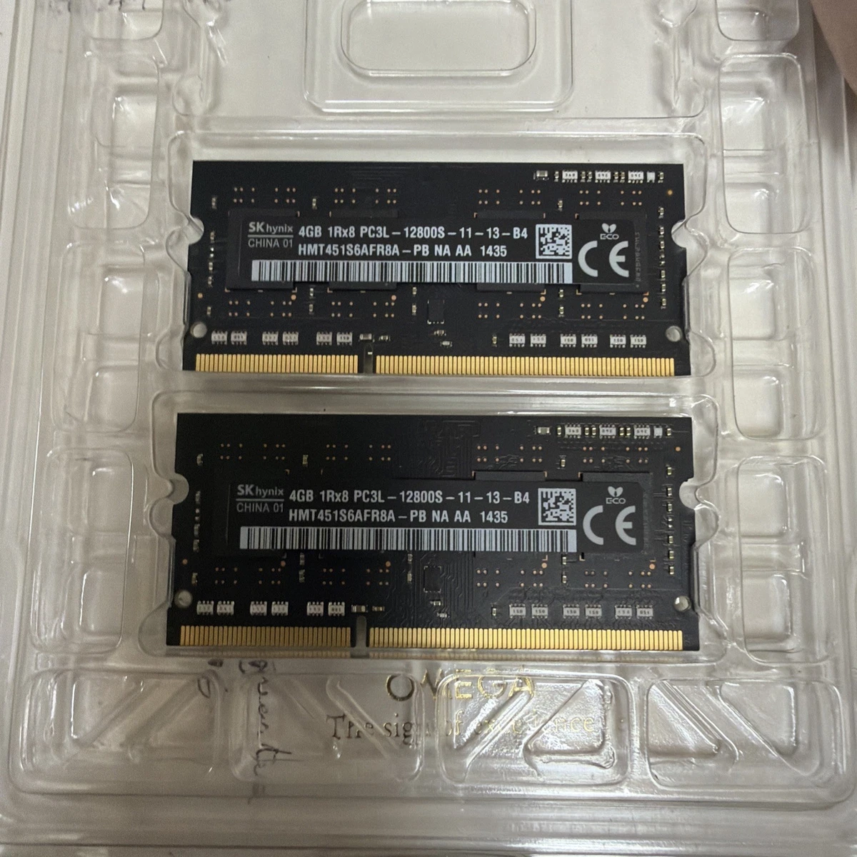 hynix PC3-12800 8GB(4GB×2枚)DDR3-1600 204pinメモリーMacから