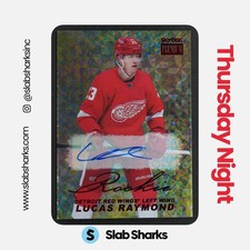 2021 SKYBOX METAL UNIVERSE LUCAS RAYMOND PREMIUM PROSPECTS '98 RETRO ROOKIE AUTO