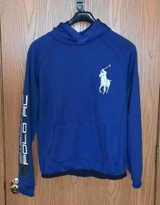 Polo Ralph Lauren Boys Blue Sport Tech Fleece Hoodie Size XL