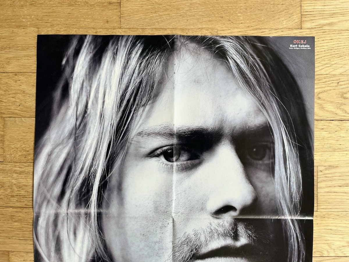 Kurt Cobain Nirvana Poster Swedish Music magazine Okej 1990s