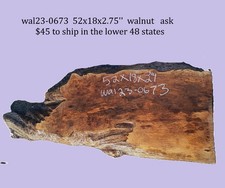 Walnut Slab  DIY  Live Edge  River Table  Wal23-0673
