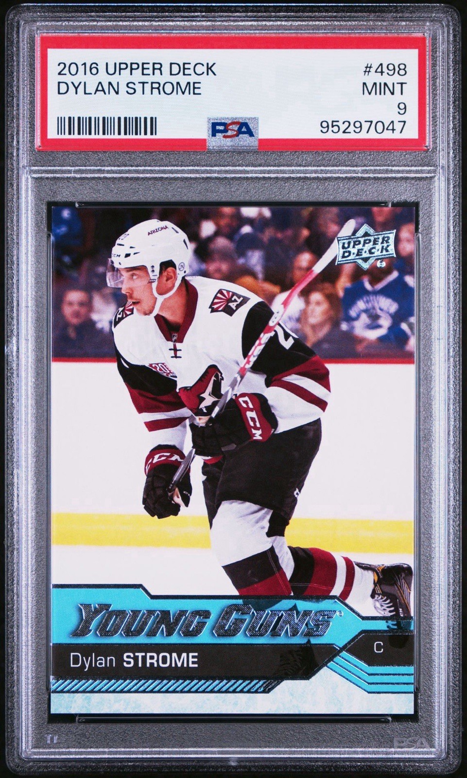 2016-17 Upper Deck Series 2 Dylan Strome Young Guns #498 PSA 9 MINT Rookie RC