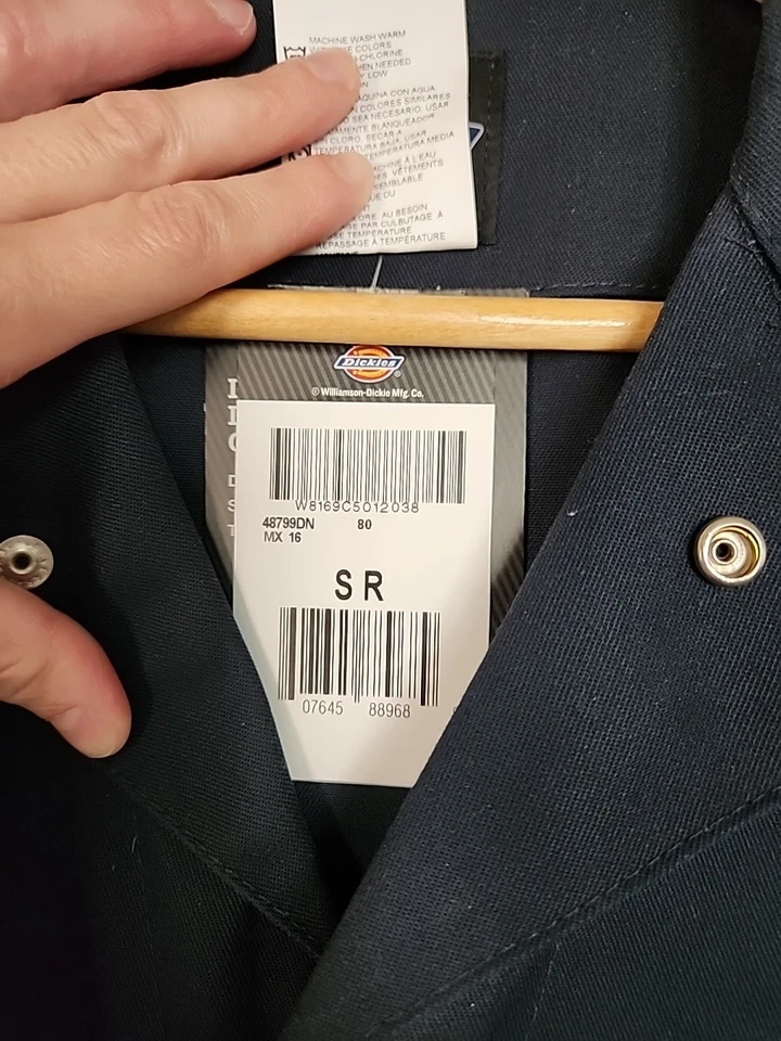 Dickies Men's Long Sleeve DELUXE Work Coveralls Size Small Regular - Image 4 of 4