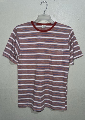 #ad #ad Vtg Kmart 1970s Striped Pocket T Shirt Surf Beach Mens Large 20x27 USA Skate $49.50