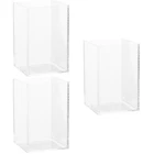 Set of 3 Desktop Aquarium for Office Small Acrylic Tank Betta Aquariums